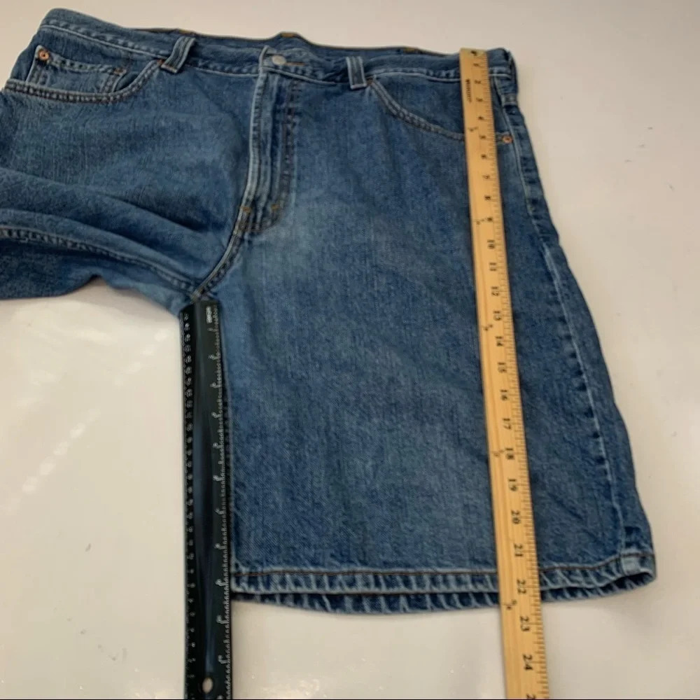 Levis 550 Relaxed Fit Denim Shorts Men‎ 40 Blue  100% Cotton Casual Workwear - Picture 8 of 8